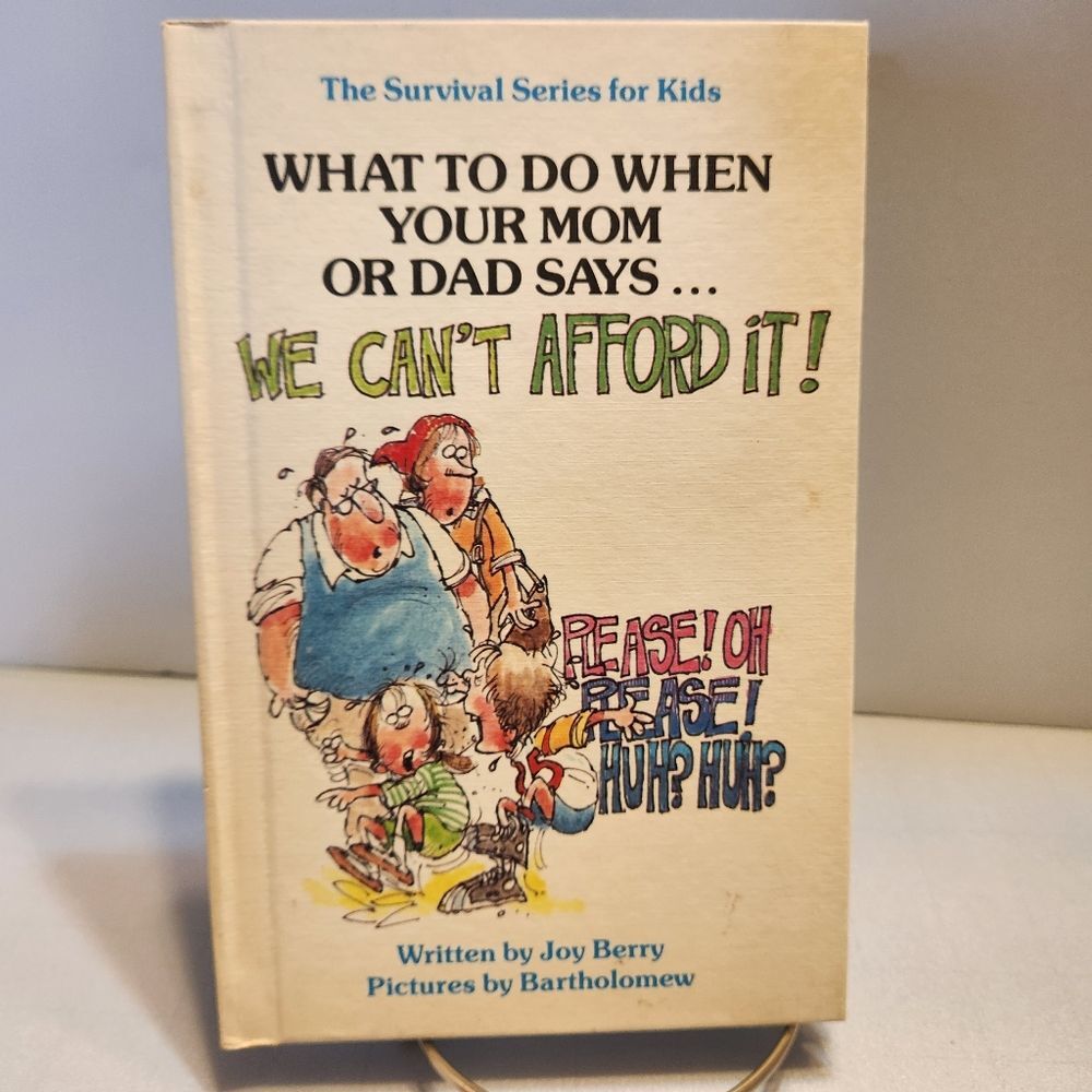 Survival Series for Kids We Cant Afford It ! Vintage Book 1980s Joy Berry